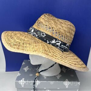 Panama Jack Straw Ventilated Safari Excursion Hat Medium